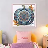 Pumpkin-Partial 11CT Stamped Cross Stitch Bead Embroidery 36*36cm/14.17*14.17in tapestrymarket