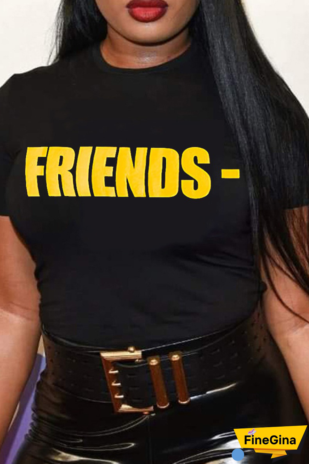 White Casual Street Print Patchwork Letter O Neck T-Shirts