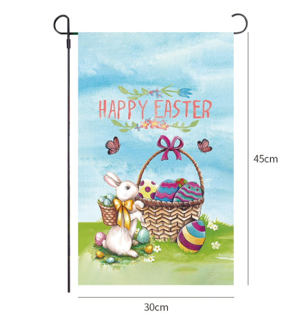 Happy Easter Garden Flag Bunny