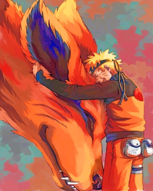 

Kurama And Naruto – Paint By Numbers - 40*50CM, 501 Original