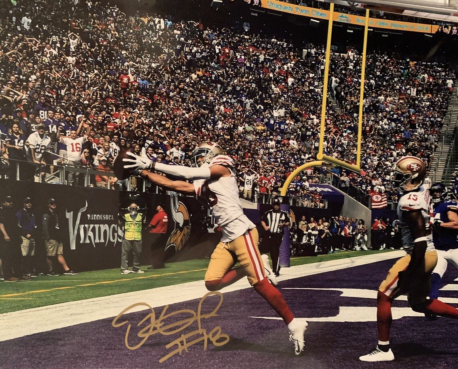 dante pettis Signed Auto 8x10 Photo Poster painting Niners 49ers Pic