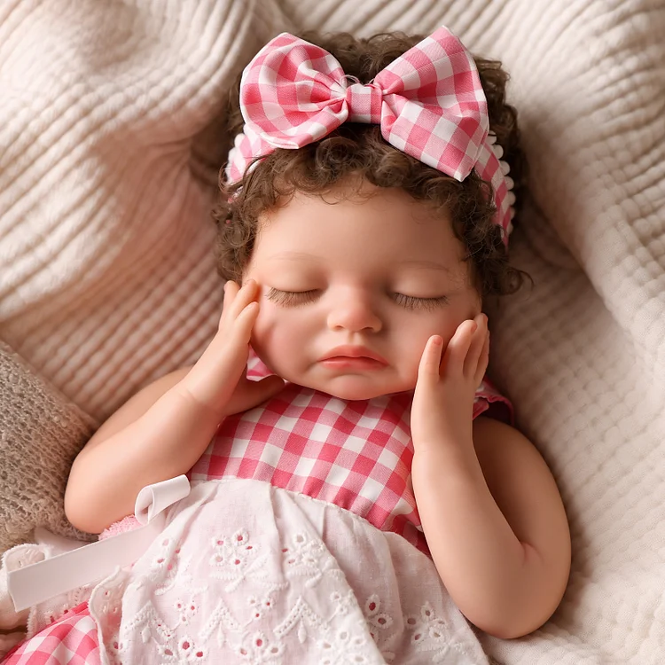 Babeside Barry 16" Realistic Silicone Sleeping Baby Little Infant Girl Retaining Pacifie
