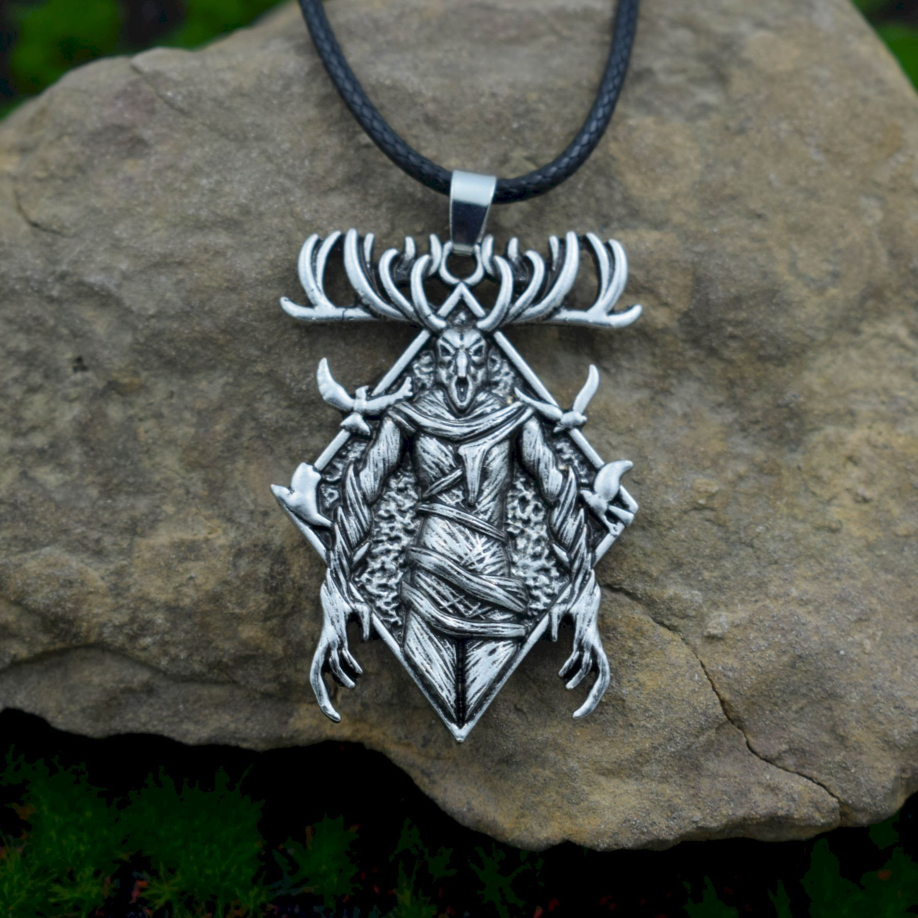 Mysterious Skull Wendigo Necklace / Nature's Power Necklace