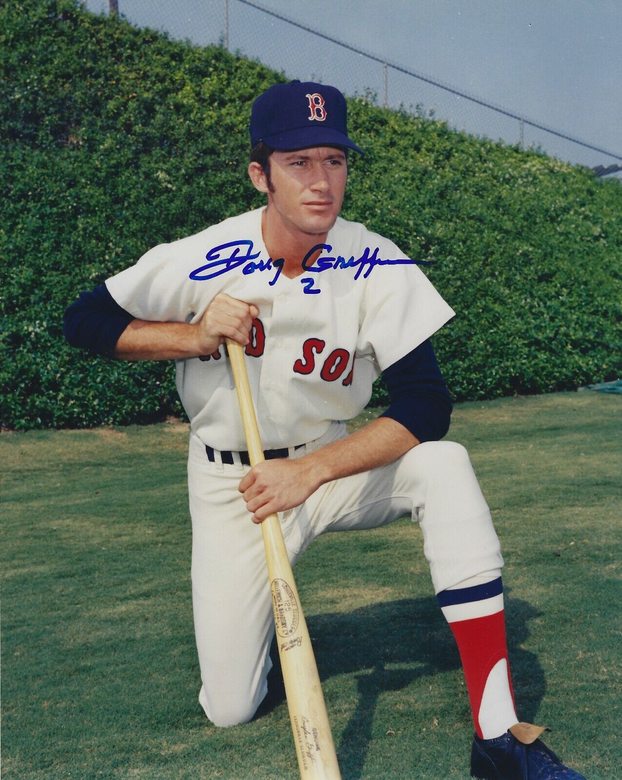 Signed DOUG GRIFFIN 8X10 Boston Red Sox Autographed Photo Poster painting - COA