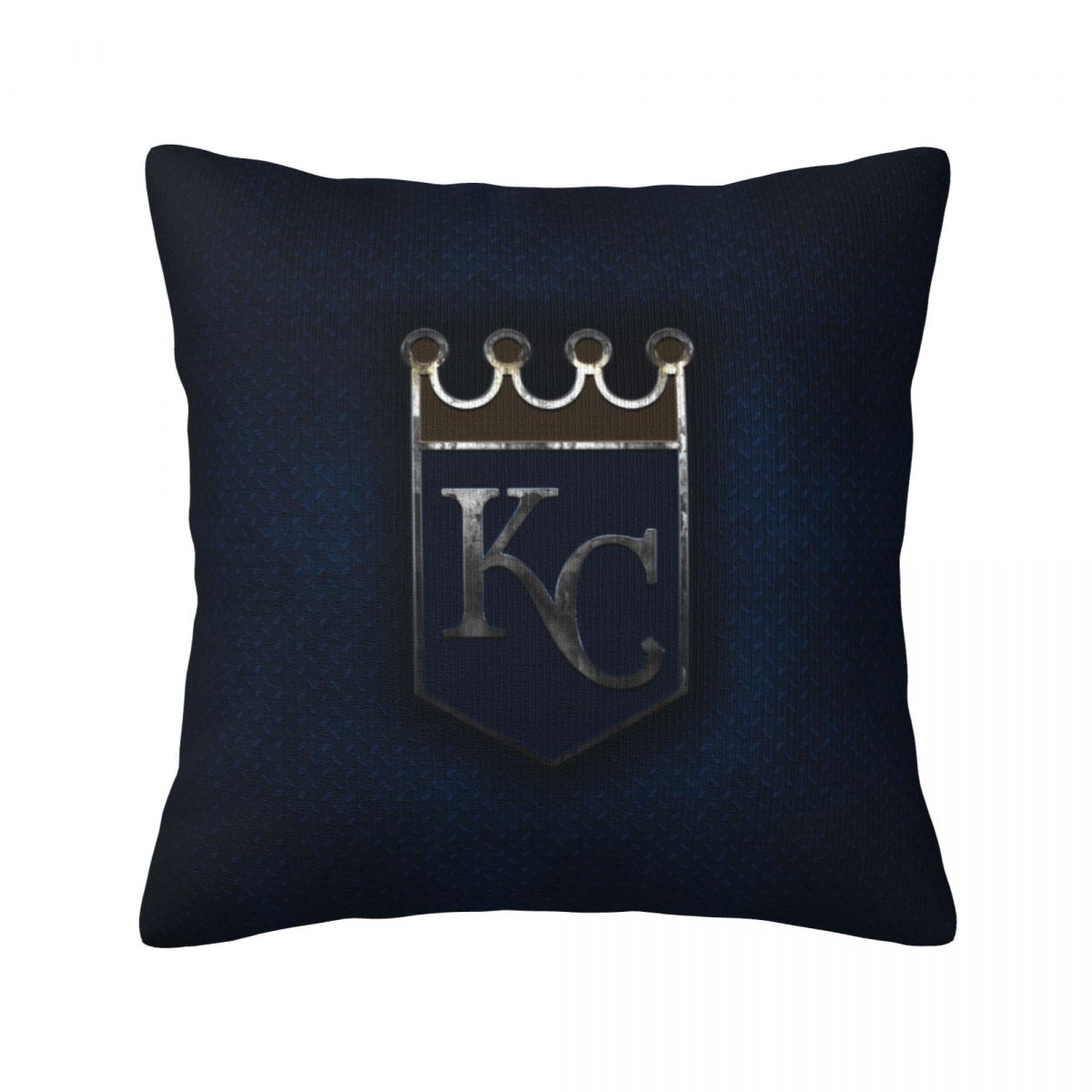 Kansas City Royals Metallic Blue Decorative Square Throw Pillow Covers