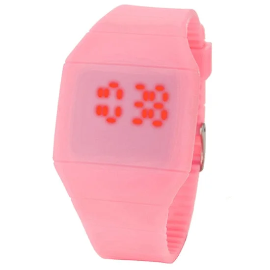 Fashion Men Smart Watch Lady Touch Digital LED Silicone Sport Wristwatch Ultra-thin Watch montre homme часы мужские