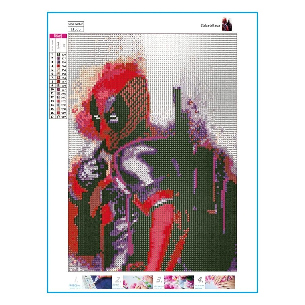 Full Round Diamond Painting 30*40cm - Hero