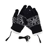 USB Electric Heated Gloves Touchscreen Thick Cycling Glove for Winter Ski Sports