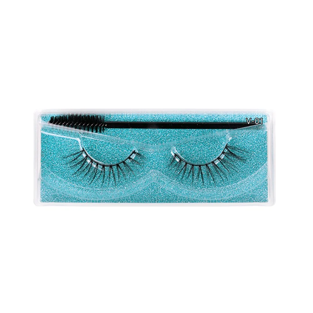 1pair 3D Mink Natural Curl Fake Eyelashes Cruelty-free Wispy Beauty Handmade Fashion for Women Beauty Eye Makeup Tools Hot
