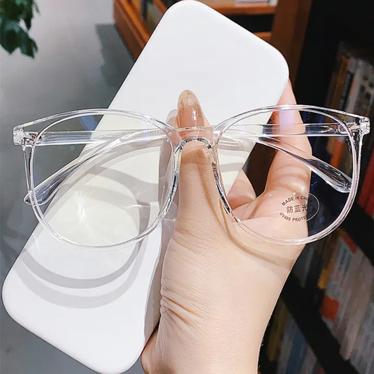 Computer Eye Protect Oversized Myopia Glasses Women Men Blue Light Blocking Computer Eye ...