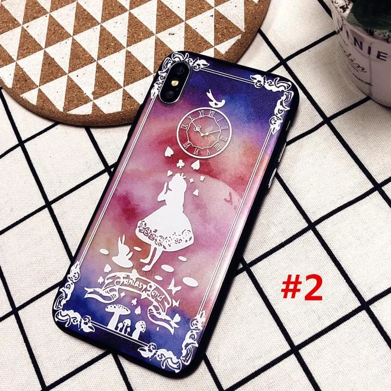 Black/White Alice's Adventures in Wonderland Iphone Case SP1812596