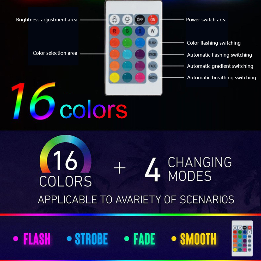 Tegooe 24 Inch LED Lighted Inflatable Christmas Ball - Giant PVC Outdoor Decor