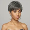 Trendy Limited Style | Salt & Pepper Pixie Cut Hair Wig