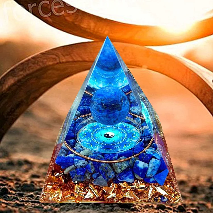 Natural Stone Orgonite Pyramid Crystals Orgone Energy Ornaments Crafts (A)
