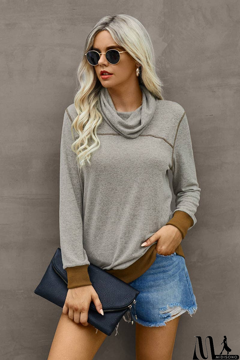 MidiSono - Cozy Chic Turtleneck Top