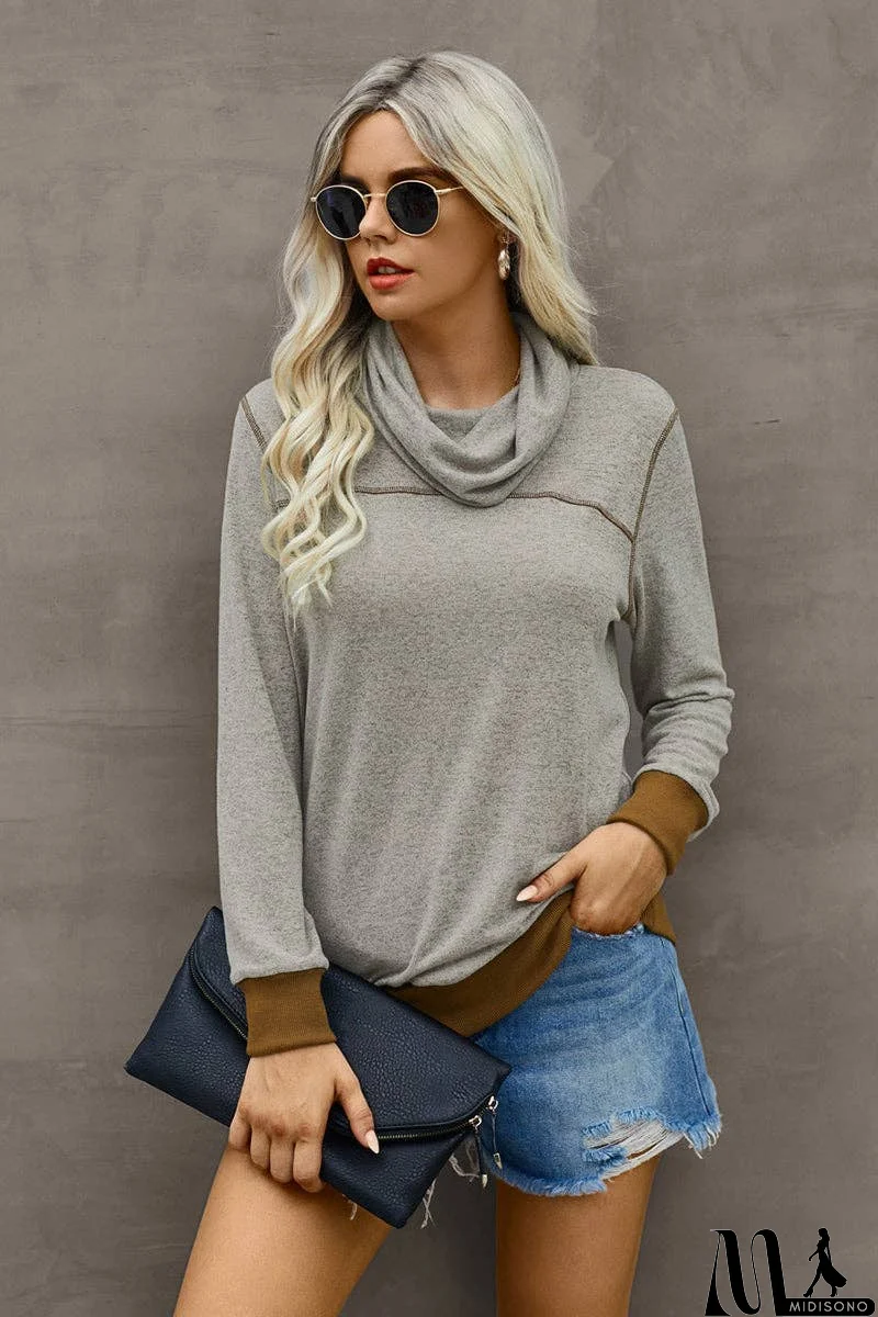 MidiSono - Cozy Chic Turtleneck Top