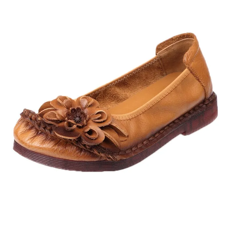 2021 Fashion Cow Leather Loafers Ladies Luxury Brand Moccasins Women Summer Flats Casual Leisuer Daily Oxford Shoes Woman Flats