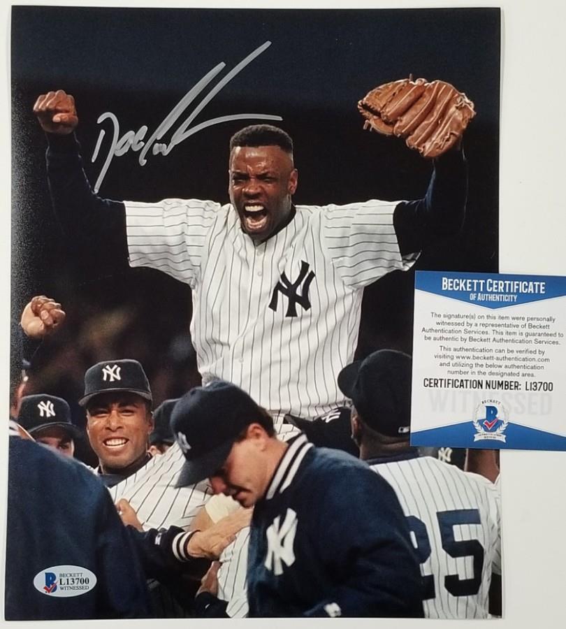 DOC GOODEN Signed 8x10 No Hitter Yankees Photo Poster painting #2 ~ Beckett BAS COA ITP