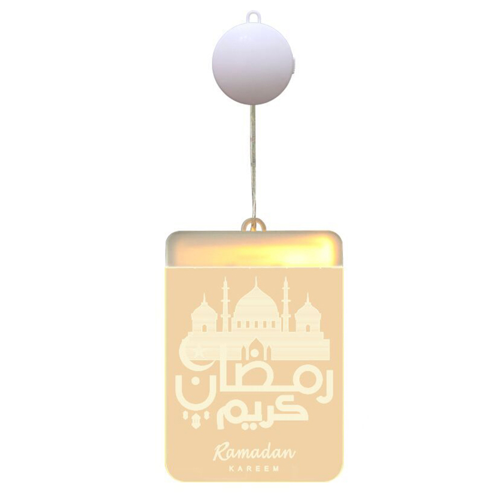 

3D Eid Mubarak Ramadan Lantern Lights Islam Muslim LED Hanging Lamp, 501 Original