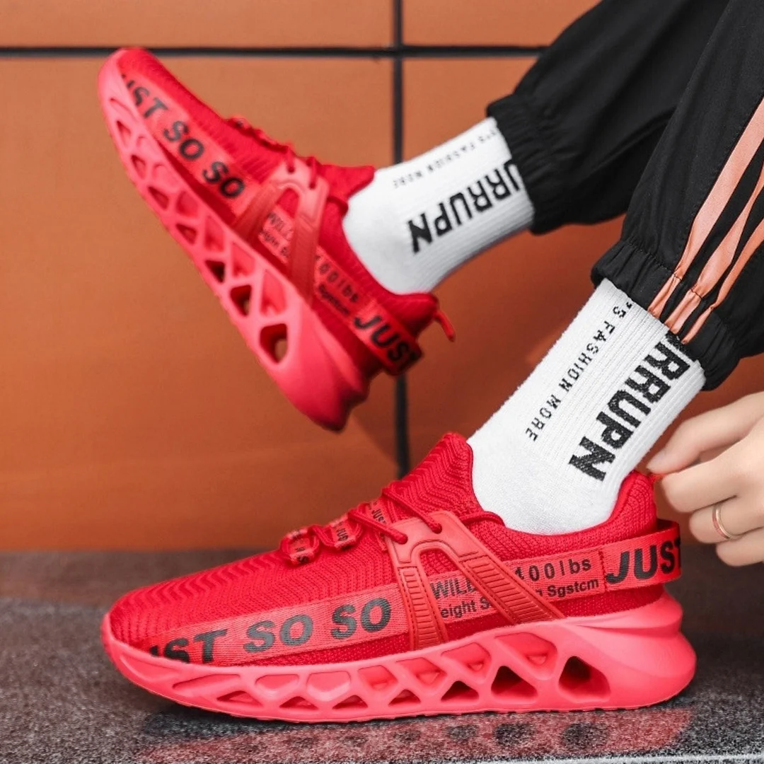 Men's All Might Walking Shoes Scarlet Red