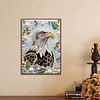 Diamond Painting-DIY Special Shaped Drill Pearl Painting Eagle(30x40cm)