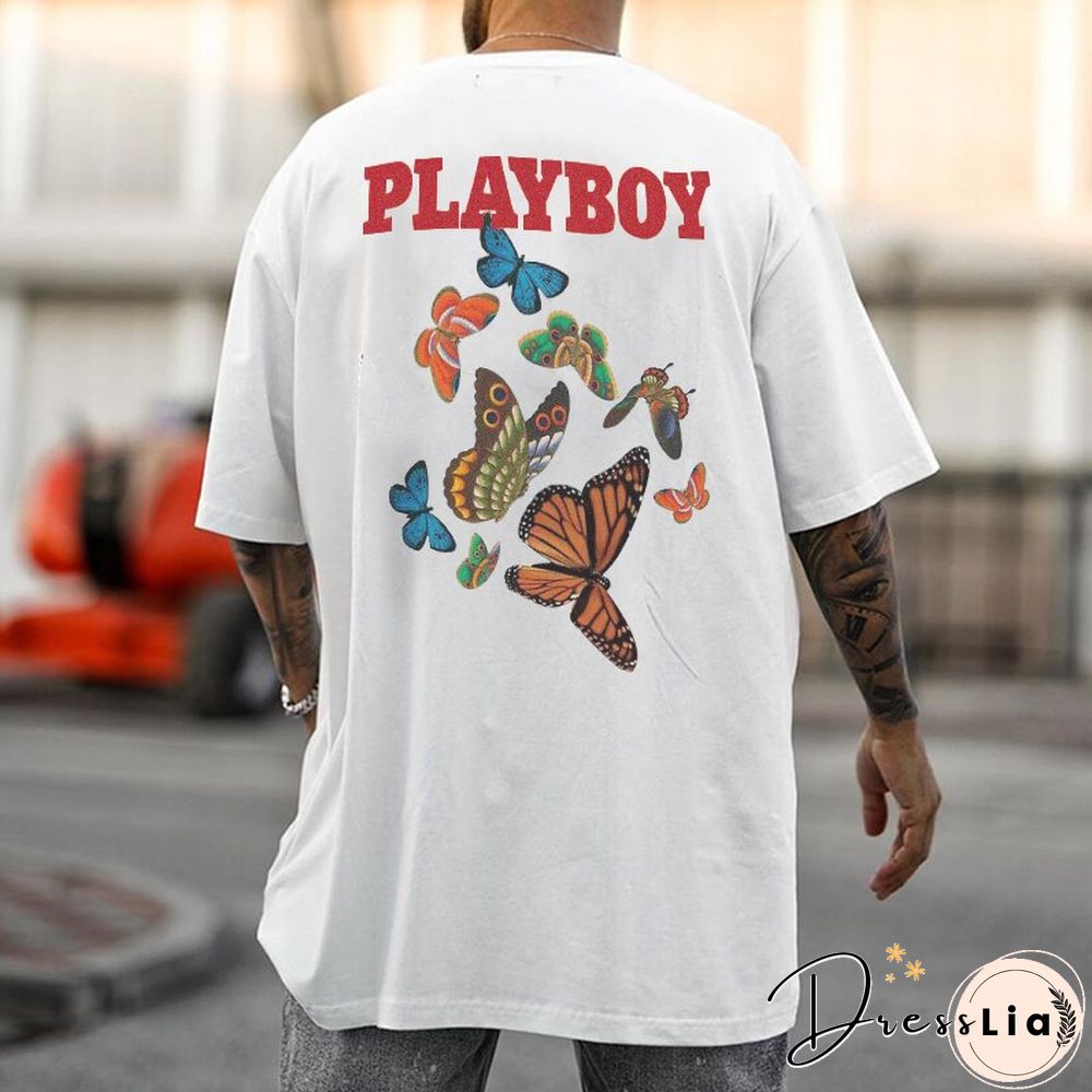 Men's Casual Fashion Printed Colour T-Shirts
