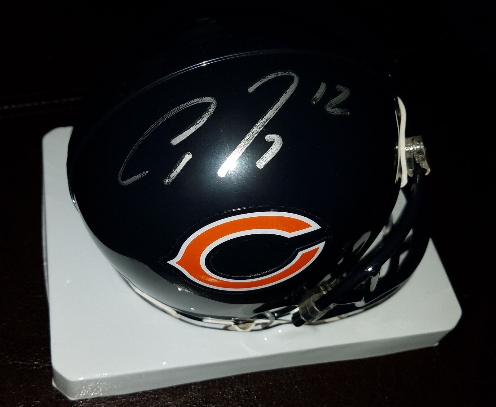 ALLEN ROBINSON 'CHICAGO BEARS' 2018 WIDE RECEIVER SIGNED MINI-HELMET *COA 1