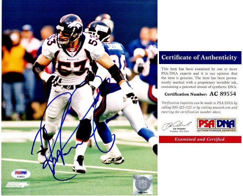 Bill Romanowski Signed - Autographed Denver Broncos 8x10 inch Photo Poster painting PSA/DNA COA