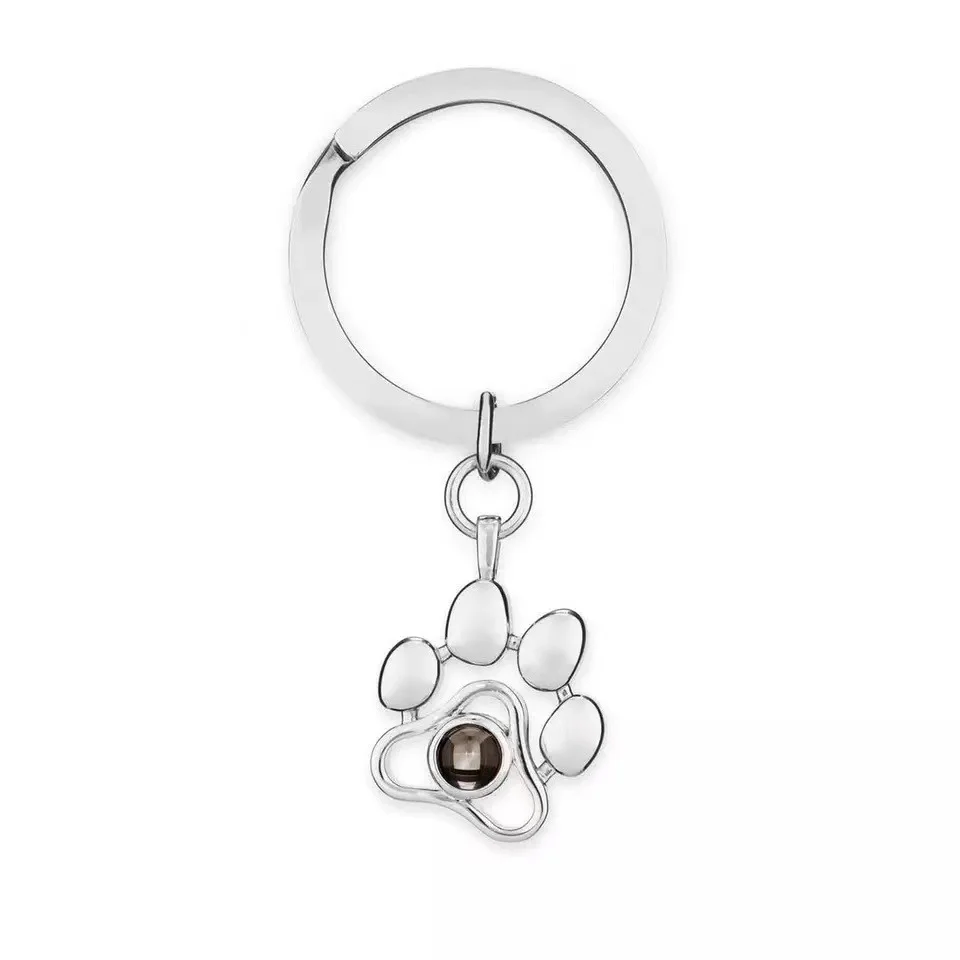 Wear Felicity Silver Gog Paw Necklace Personalized Heart Photo Necklace