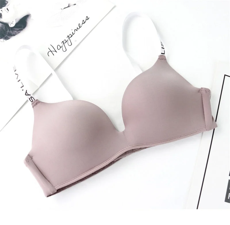 Women Bra Sexy Seamless Bras Bralette Wireless Push Up Bra Brassiere for Female Underwear Fitness Lingerie A/B Cup Solid Color