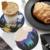 6PCS Diamond Painting Beautiful Landscape Coasters with Holder Wooden