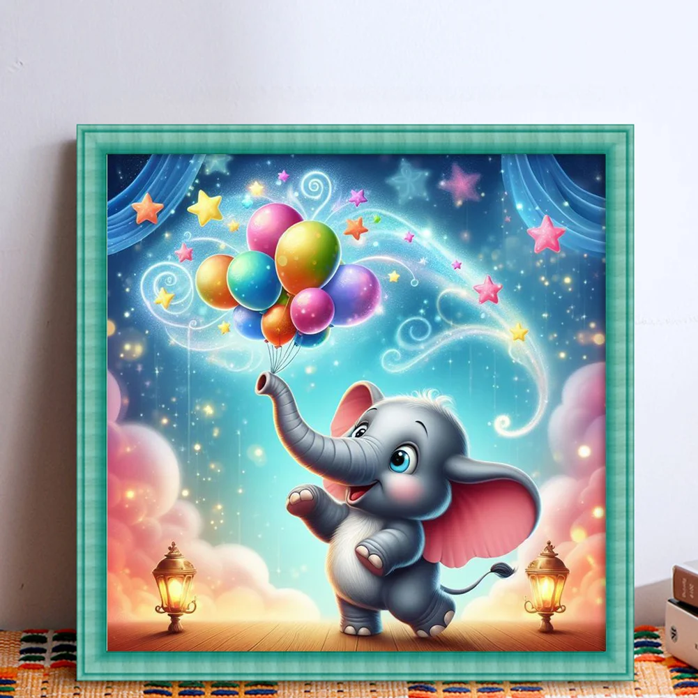 11CT Full Stamped Cross Stitch - Dumbo(Canvas|40*40CM)