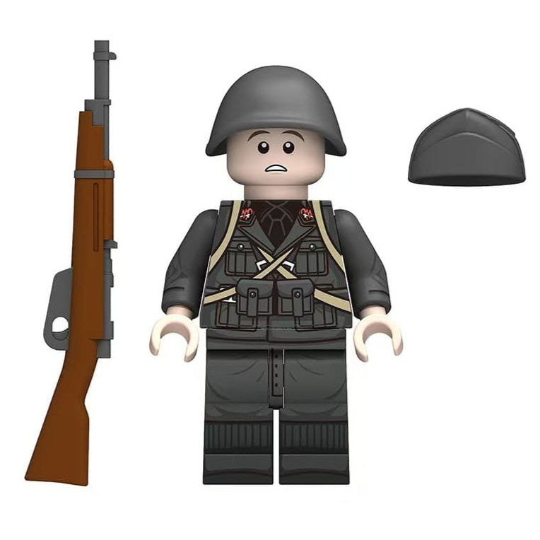 WW2 Italian Infantry Soldier (Carcano) Custom Military Minifigure Minifigure Bricks monstertoys