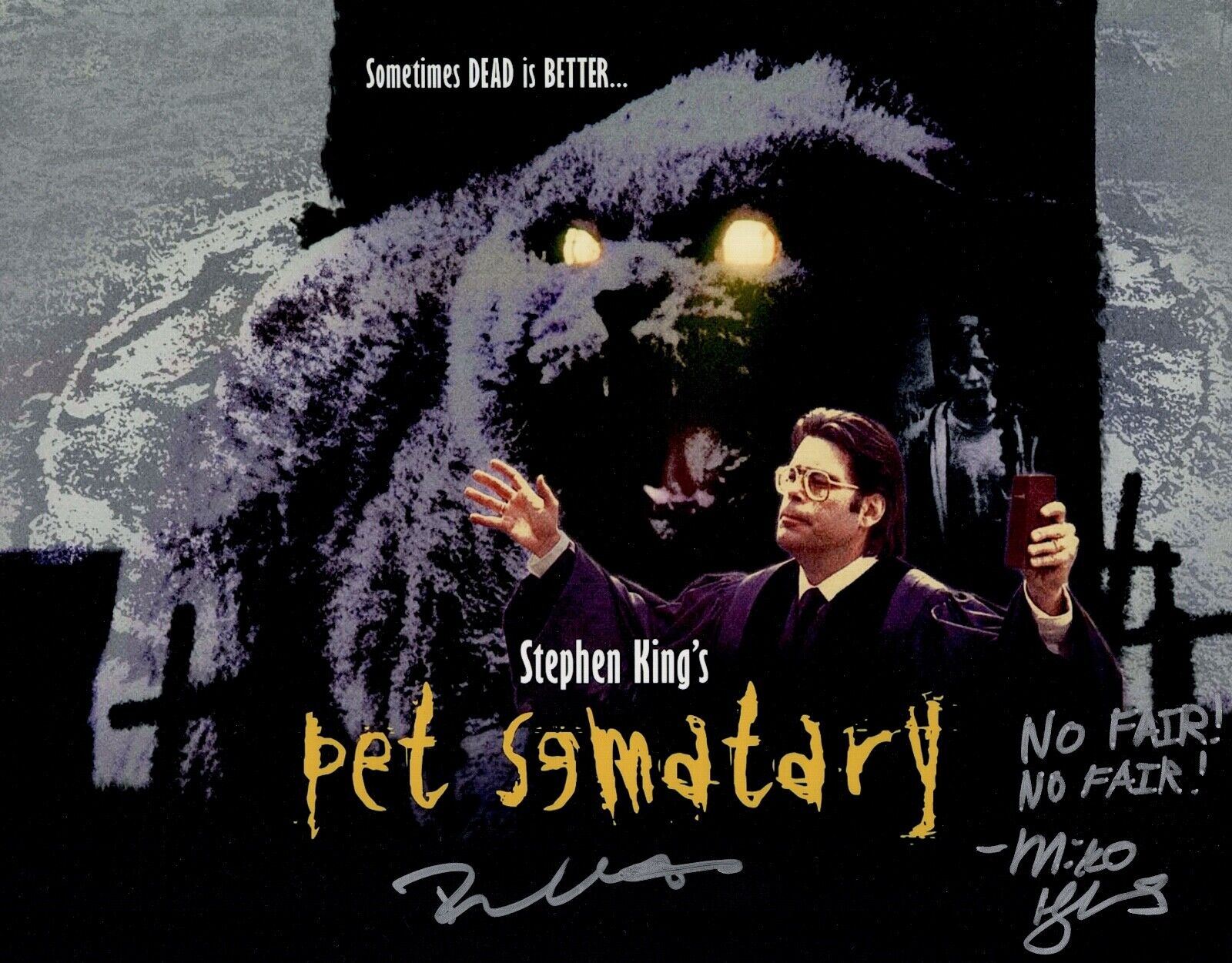 MIKO HUGHES & BRAD GREENQUIST Signed X2 PET SEMATARY 11x14 Photo Poster painting Autograph