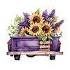 Diamond Painting -DIY Full Square Drill Purple Truck (35*35CM)