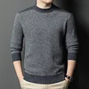 Thickened warm half turtleneck men's casual sweater