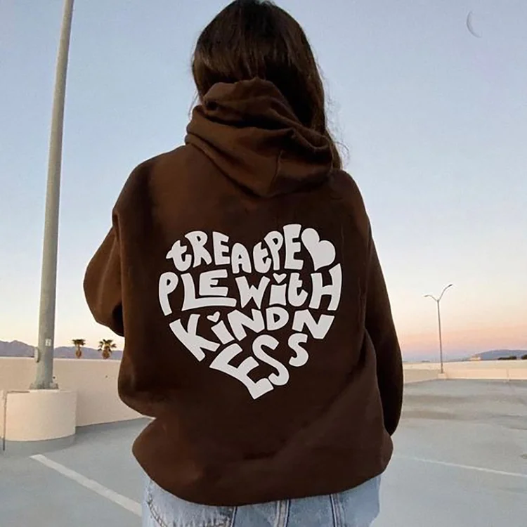 Love with kindness Print Women's Hoodie