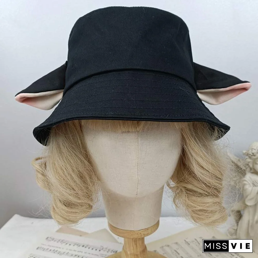 Casual Sheep Ears Fisherman Hat