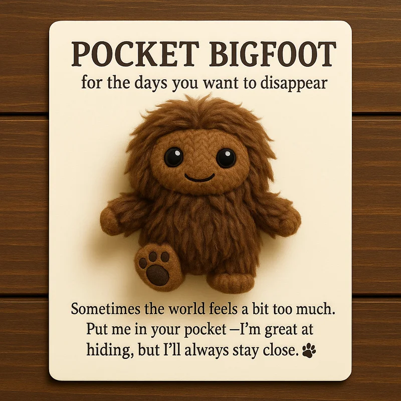 Pocket Bigfoot – Your Secret Emotional Support Cryptid