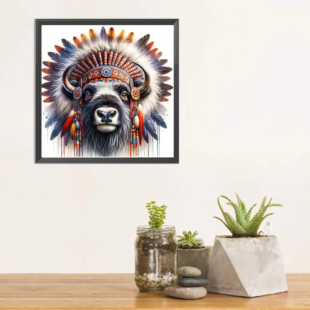 Diamond Painting - Full Square Drill - Indian Yak(Canvas|35*35cm)