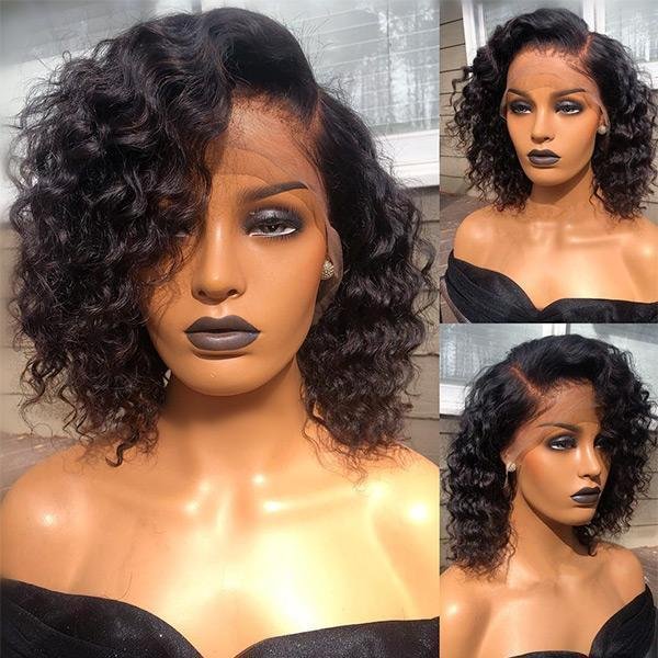 US Mall Lifes® | SUMMER CELEBRITY STYLE CURLY GLUELESS FRONTAL LACE WIG US Mall Lifes