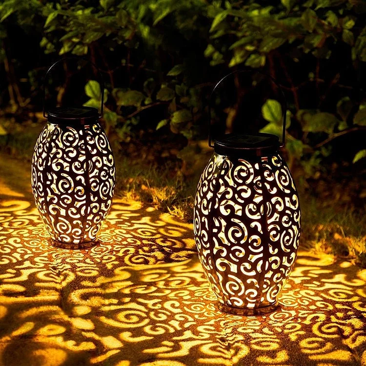 Solar Powered LED Waterproof Bronze Antique Outdoor Lanterns Solar Lights - Appledas