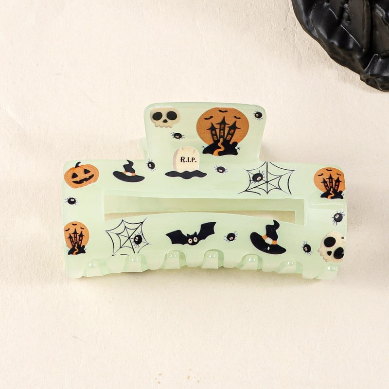 Women’s Minimalist Classic Style Color Block PVC Hair Claws