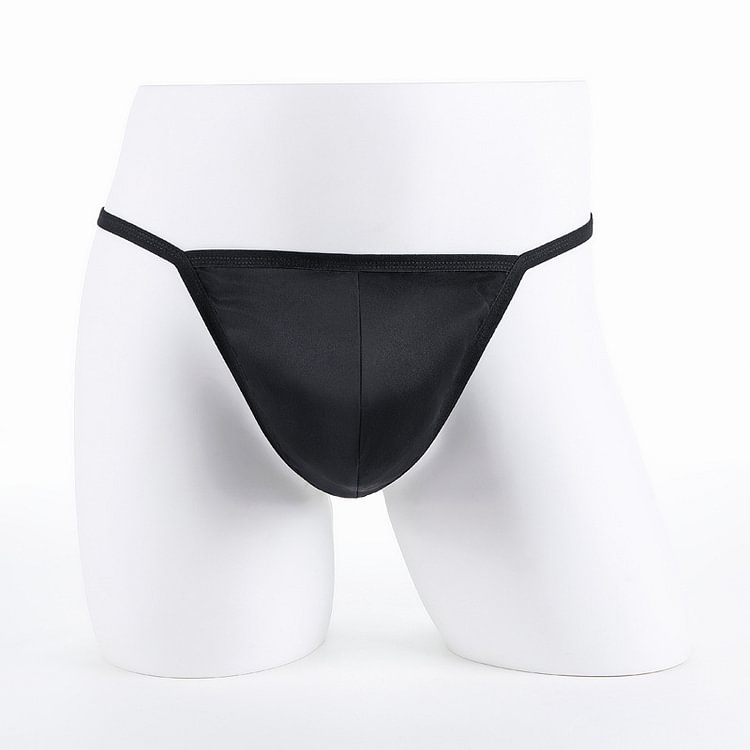 Men's Silk Thong Underwear-Chouchouhome