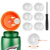 6Pcs Dispensing Valve Silicone Valve&Plastic Insert for Gatorade Gx Water Bottle