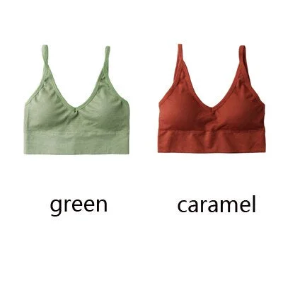 1/2 pcs Sexy Women Top Bras For Women Underwear Top Female Seamless Bra Backless Wirefree Push Up Bralette Brassiere Bra