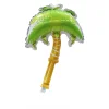 20PCS Summer Vibes Flamingo Coconut Tree Palm Leaf Aluminum Film Party Decoration Balloons 