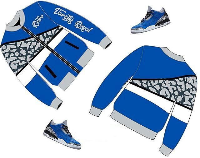 Color block blue leopard design jacket