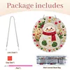 Snow DIY Diamond Painting Pendant 24cm Double-Sided Crystal Resin