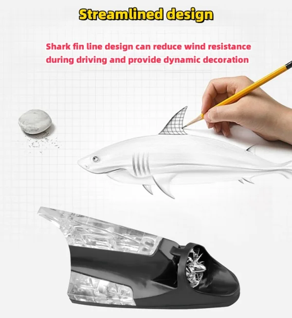 Car Flashing Light Shark Fin Wind Light